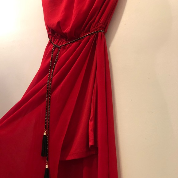 Long strapless dress w/ high slit (small) - Picture 1 of 6
